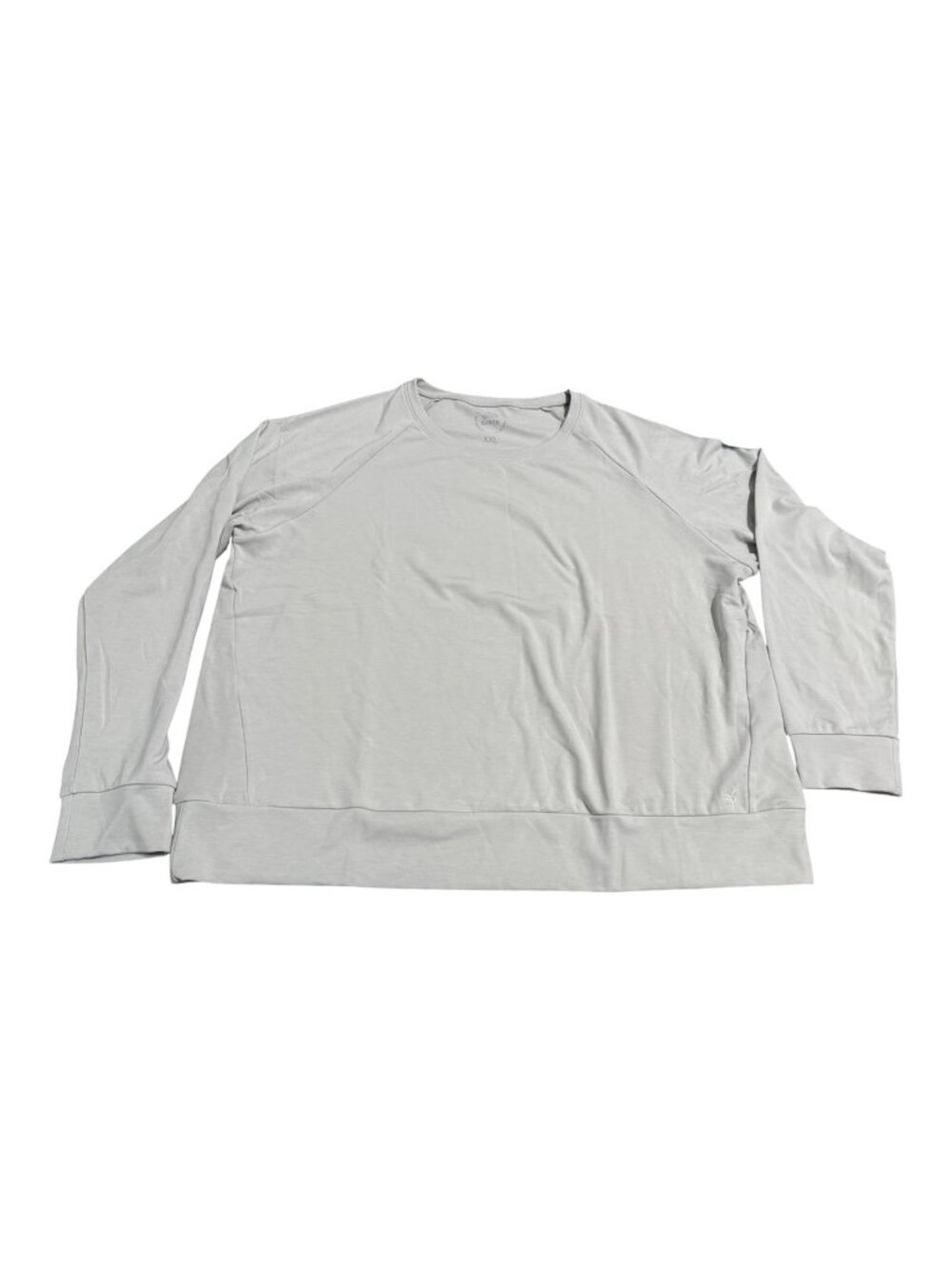 Cozy Earth Bamboo Ultra Soft Pullover Crew Top Light Gray Womens Size XXL New